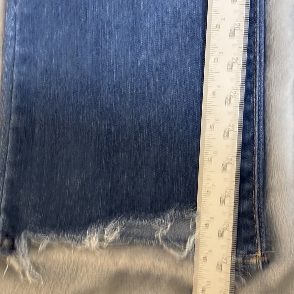 Women's Judy Blue‎ Frayed Cropped Boot Cut Jeans Size 9/29 Stretch - Picture 3 of 11
